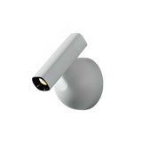 Aluminum Globe Base Cylinder Bedroom Reading Wall Light Image - 3
