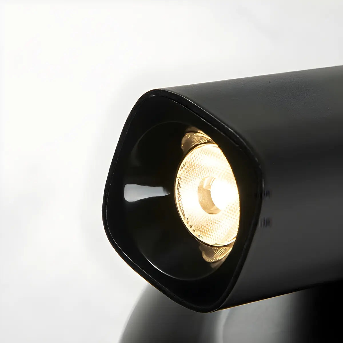 Aluminum Globe Base Cylinder Bedroom Reading Wall Light Image - 6
