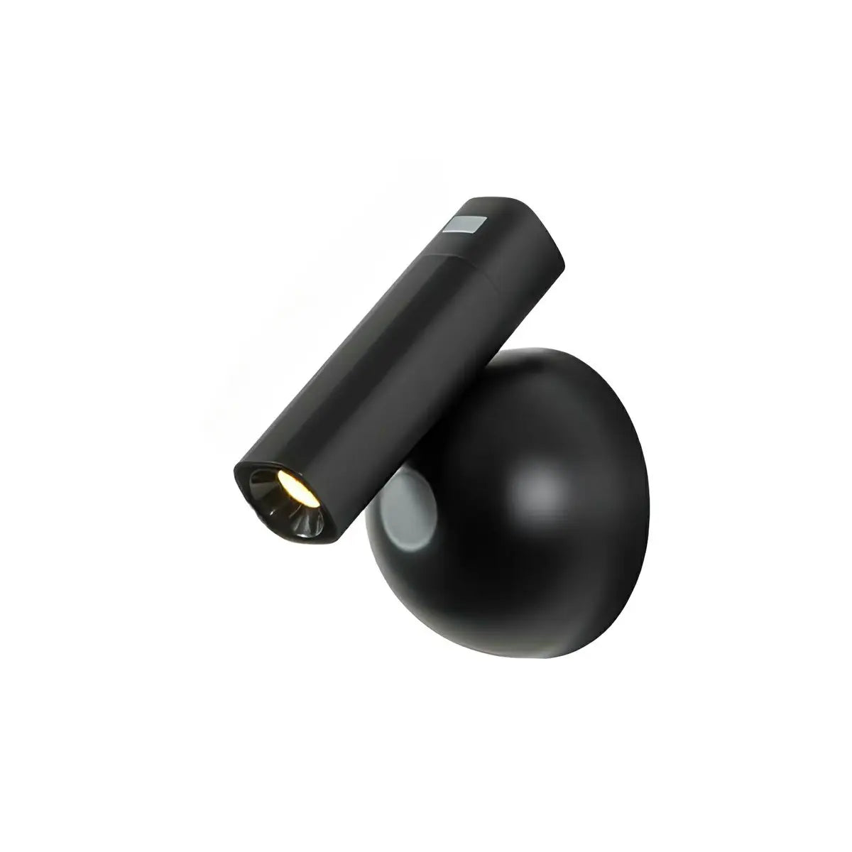 Aluminum Globe Base Cylinder Bedroom Reading Wall Light Image - 7