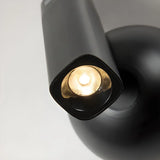 Aluminum Globe Base Cylinder Bedroom Reading Wall Light Image - 8