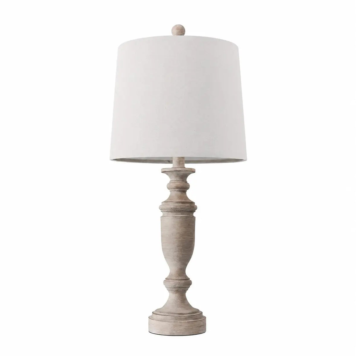 American Country Simple Solid Wood Bedroom Table Lamp Image - 6