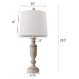 American Country Simple Solid Wood Bedroom Table Lamp #size