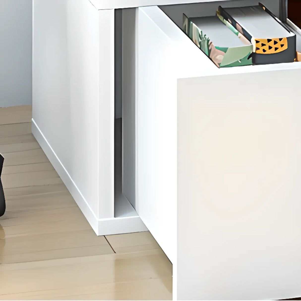 Animal Shape Tip Resistant Wood Storage Kids Nightstand Image - 10