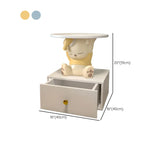 Animal Shape Tip Resistant Wood Storage Kids Nightstand Image - 14