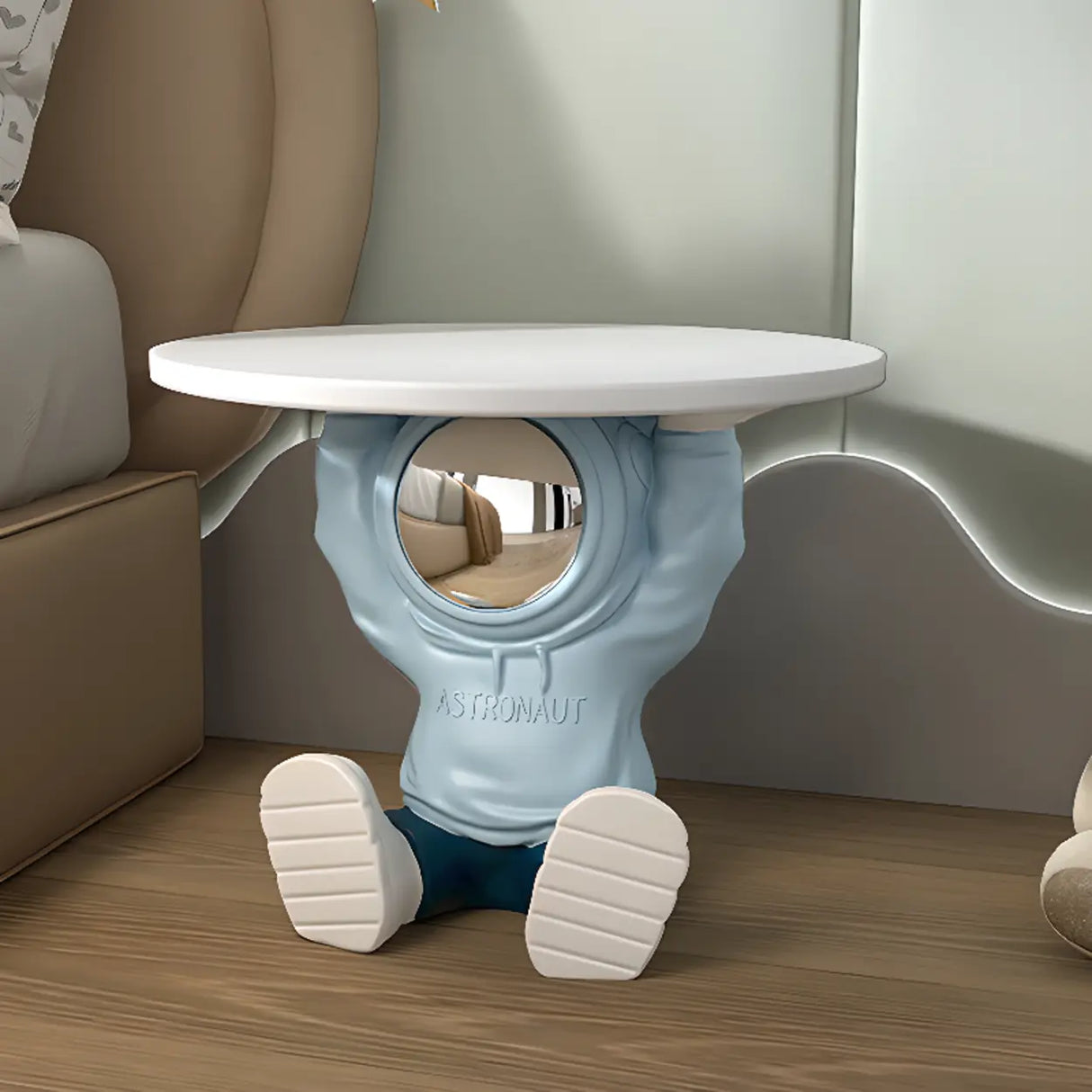 Animal Shape Tip Resistant Wood Storage Kids Nightstand Image - 2