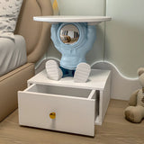 Animal Shape Tip Resistant Wood Storage Kids Nightstand Image - 5