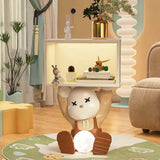 Animal Theme Resin Kids Nightstand with Open Storage Image - 4