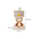 Animal Theme Resin Kids Nightstand with Open Storage Image - 9
