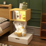 Animals Resin Wood Tip Resistant Light Kids Nightstand Image - 11