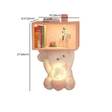 Animals Resin Wood Tip Resistant Light Kids Nightstand Image - 19