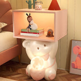 Animals Resin Wood Tip Resistant Light Kids Nightstand Image - 1