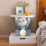 Animals Theme Kids Resin Wood Nightstand with Lights Image - 7