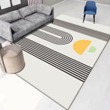 Anti-Slip Backing Modern Abstract Pattern Area Rug Image - 1