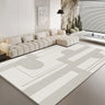 Anti-Slip Backing Modern Striped Polyester Area Rug Image - 2