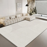 Anti-Slip Backing Modern Striped Polyester Area Rug Image - 7