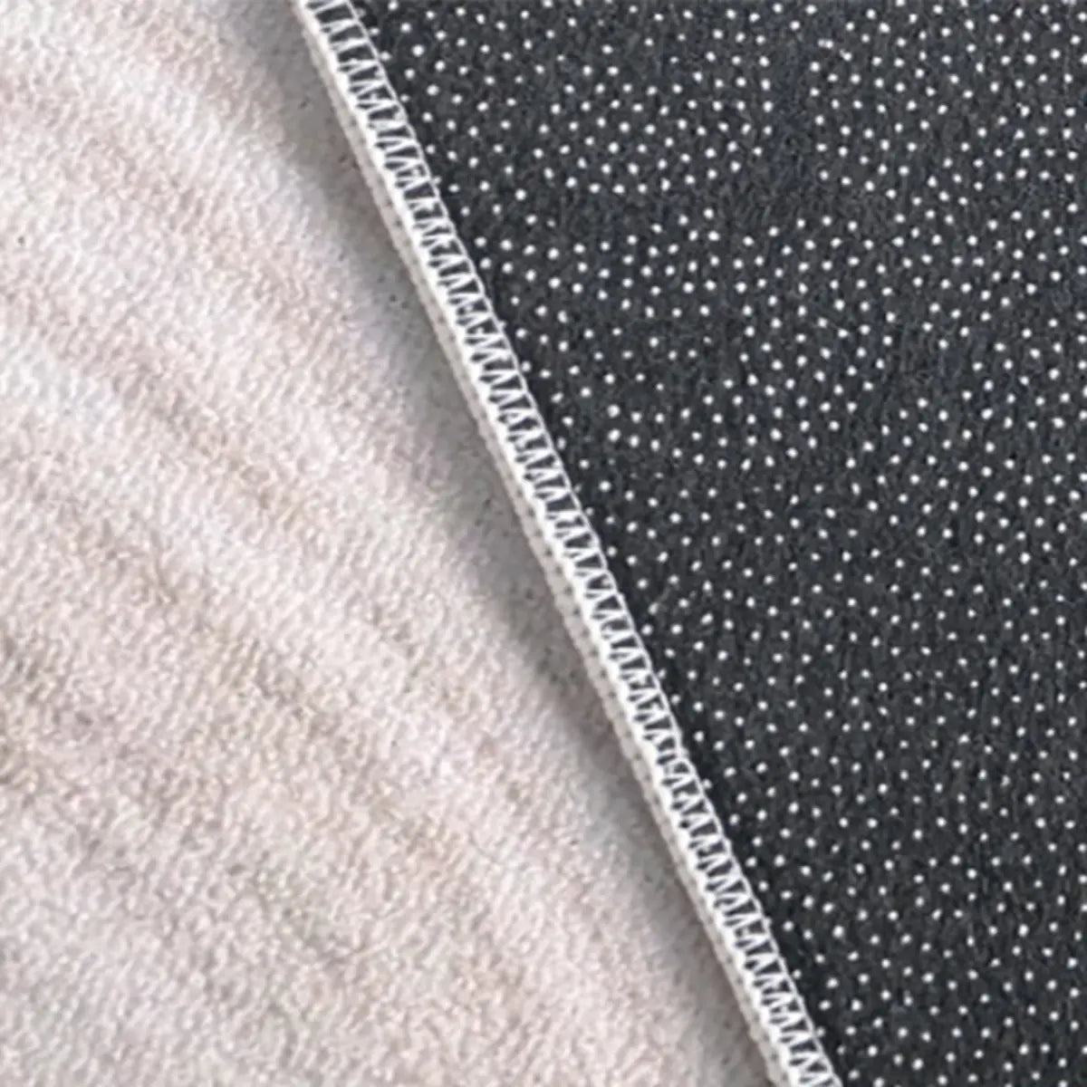 Anti-Slip Minimalist Geometric Cotton Blend Area Rug Image - 9