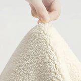 Anti-Slip Modern Geometric Plush Apricot Area Rug Image - 8