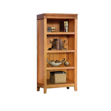 Antique Multi-shelf Brown Wood Timber Tall Bookcase Image - 21