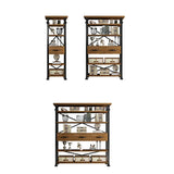 Antique Vertical Open-Frame Etagere Display Bookshelf Image - 14