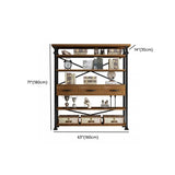 Antique Vertical Open-Frame Etagere Display Bookshelf Image - 26