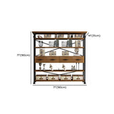 Antique Vertical Open-Frame Etagere Display Bookshelf Image - 28