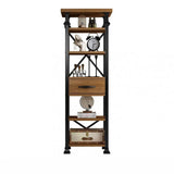 Antique Vertical Open-Frame Etagere Display Bookshelf Image - 8