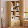 Antique Wooden Brown Standard Closed Storage Bookcase Image - 2