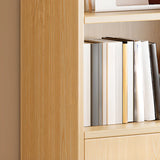 Antique Wooden Brown Standard Closed Storage Bookcase Image - 6