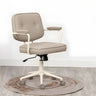 Apricot Modern Swivel Leather Adjustable Office Chair Image - 3