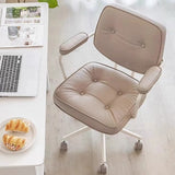 Apricot Modern Swivel Leather Adjustable Office Chair Image - 4