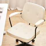 Apricot Modern Swivel Leather Adjustable Office Chair Image - 9
