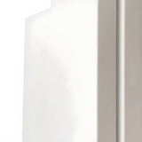 Arched Door Wood White Adjustable Shelves Shoe Cabinet Image - 6