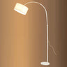 Arched Drum Shade Modern Adjustable Metal Floor Lamp Image - 3