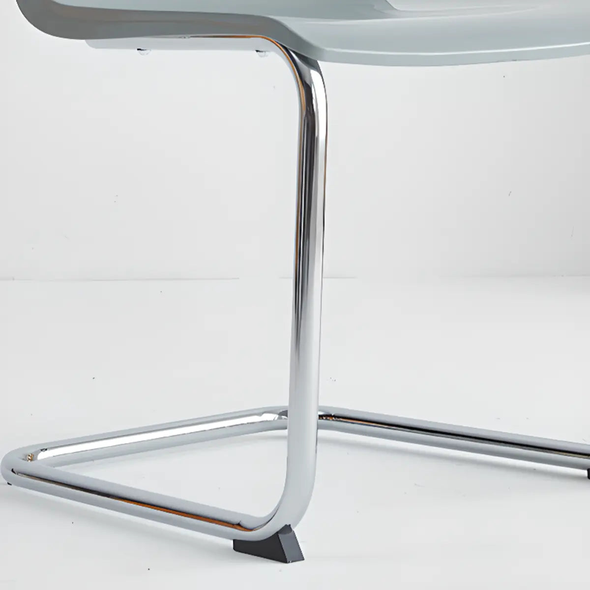 Armless Backrest Cantilever Dining Chair Multi-Color Image - 15