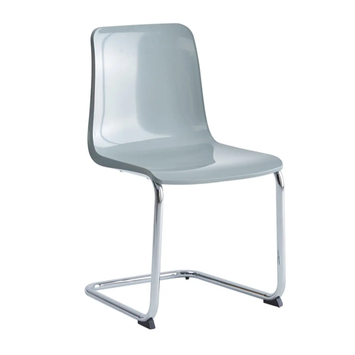 Armless Backrest Cantilever Dining Chair Multi-Color Image - 16