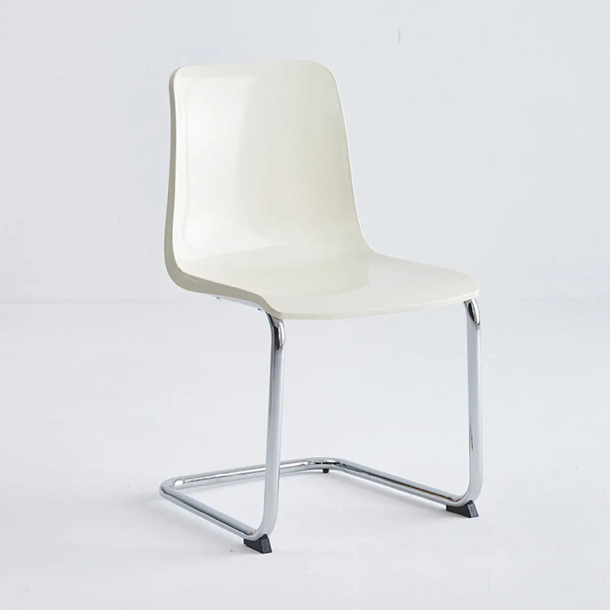 Armless Backrest Cantilever Dining Chair Multi-Color Image - 3