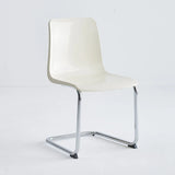 Armless Backrest Cantilever Dining Chair Multi-Color Image - 3
