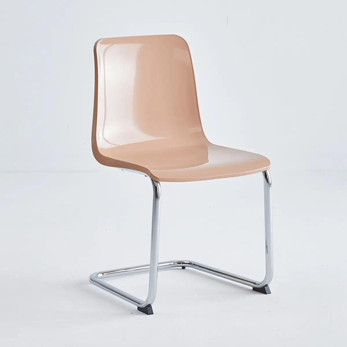 Armless Backrest Cantilever Dining Chair Multi-Color Image - 4