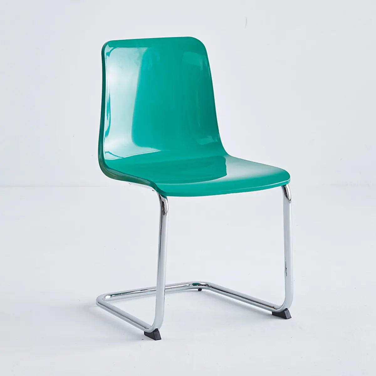 Armless Backrest Cantilever Dining Chair Multi-Color Image - 6
