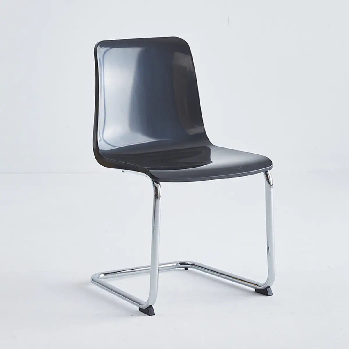 Armless Backrest Cantilever Dining Chair Multi-Color Image - 8