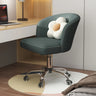 Art Deco AdjustableLeather Swivel Caramel Office Chair Image - 12