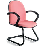 Art Deco Blue Ergonomic Comfort Upholstered Office Chair Image - 7