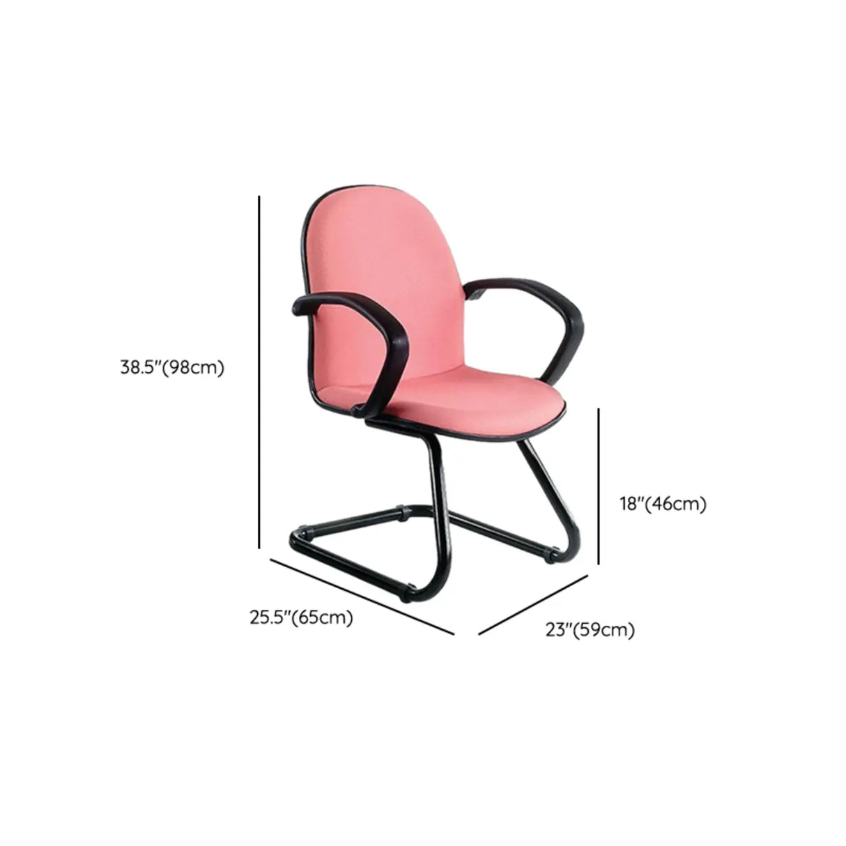 Art Deco Blue Ergonomic Comfort Upholstered Office Chair 