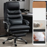 Art Deco Ergonomic Reclining Faux Leather Office Chair Image - 2