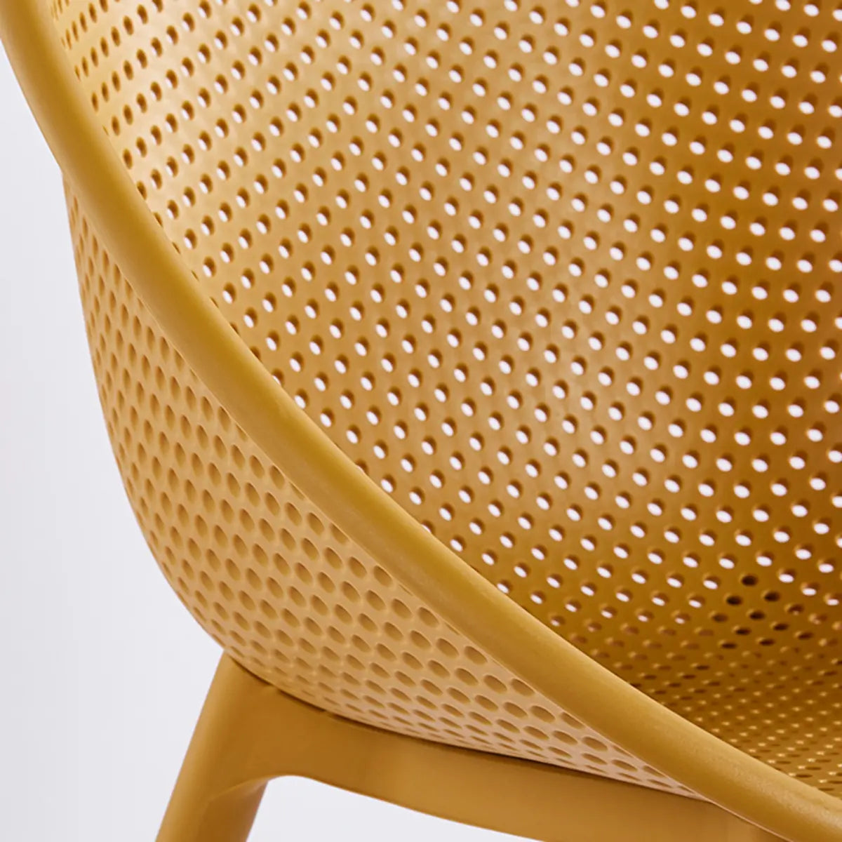 Art Deco Green and Yellow Round Synthetic Office Chair Image - 13