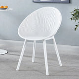 Art Deco Green and Yellow Round Synthetic Office Chair Image - 2