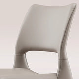 Art Deco Orange Armless Dining Chair with Airy Back Image - 9