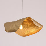 Art Deco Organic Curved Copper Pendant Light Flexible Length Image - 13
