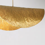 Art Deco Organic Curved Copper Pendant Light Flexible Length Image - 15
