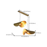 Art Deco Organic Curved Copper Pendant Light Flexible Length Image - 29